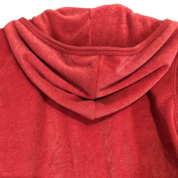 Bcbg MaxAzria Womens Y2K Terry Cloth Full Zip Hoodie Rhinestone Logo Jacket XS - Picture 6 of 8